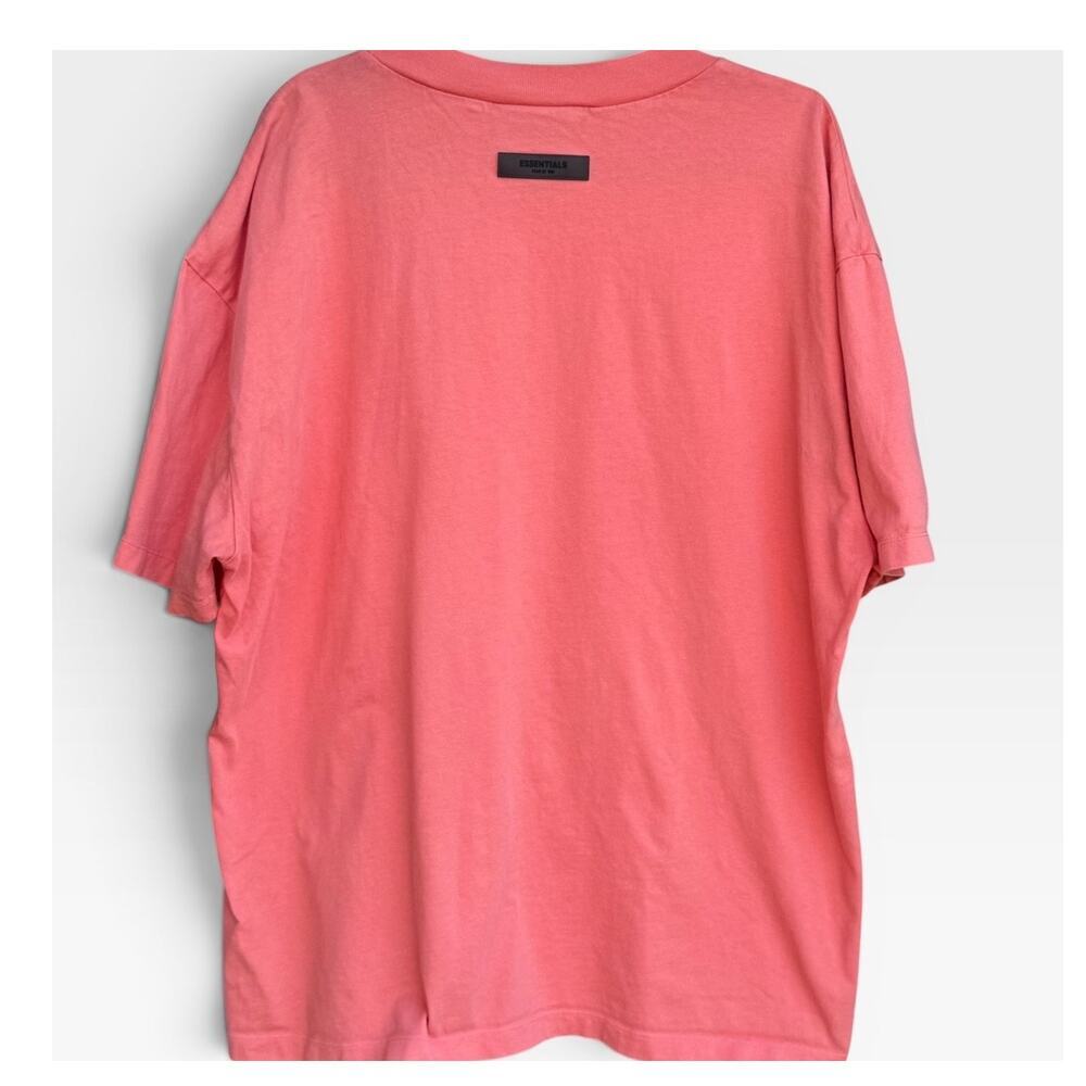 Fear of God Essentials Logo T-Shirt Orange Oversized Men's XL Streetwear - Picture 3 of 9